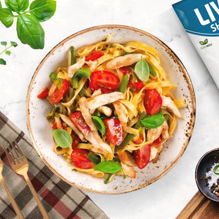 LIVIVA Shirataki Fettuccine Salad - Livivafoods.com