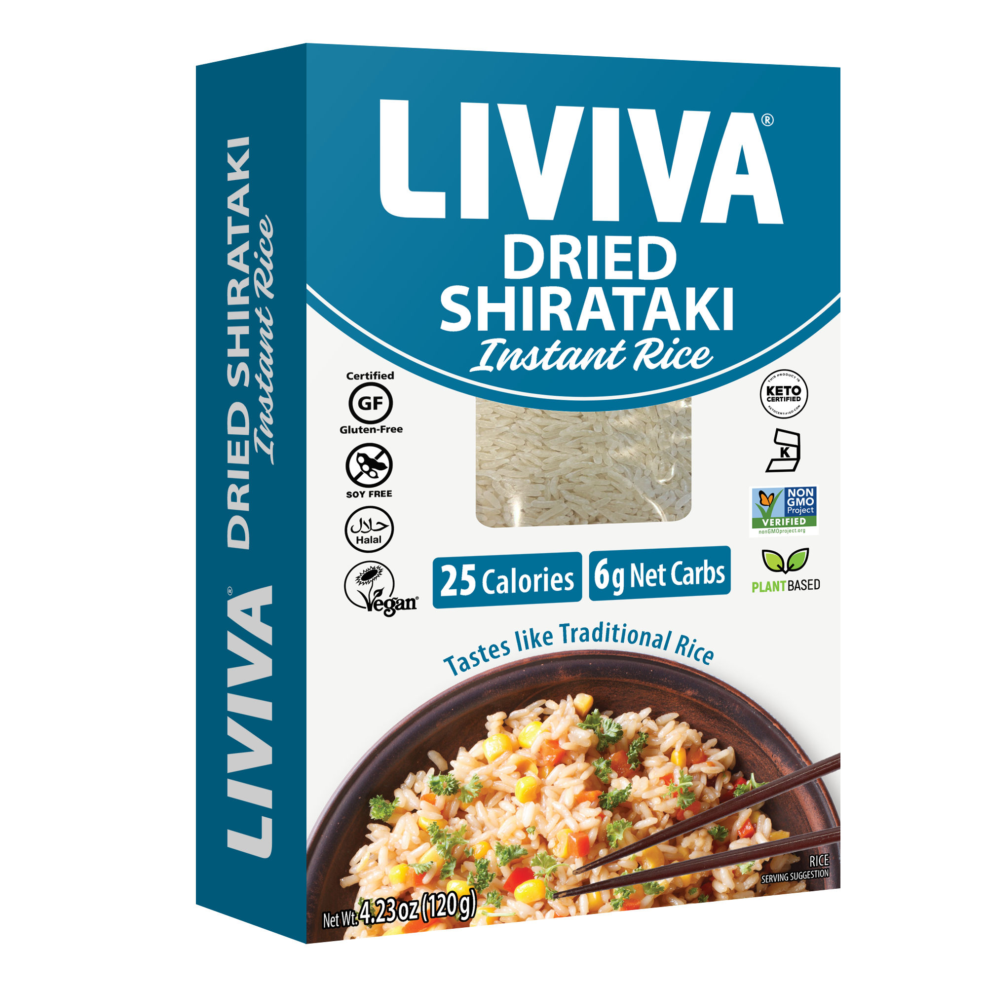 Dried Shirataki Instant Rice (Case of 6)
