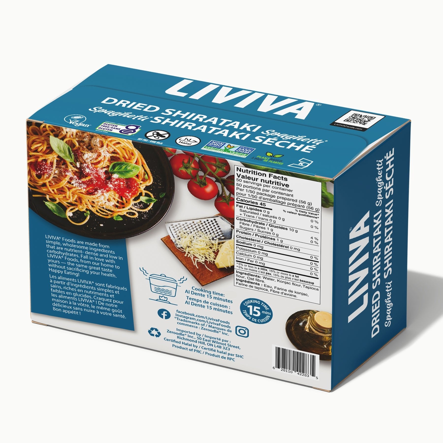 Dried Shirataki Spaghetti (1 KG) - Livivafoods.com