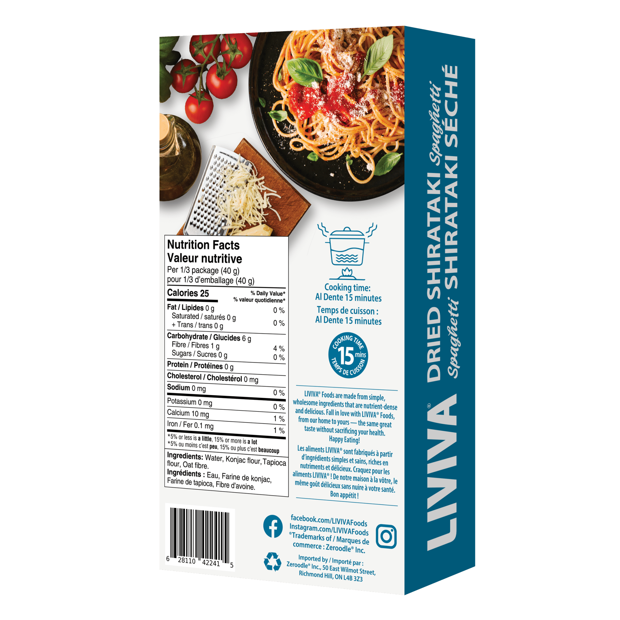 Dried Shirataki Spaghetti (6 - 24 pk) - Livivafoods.com
