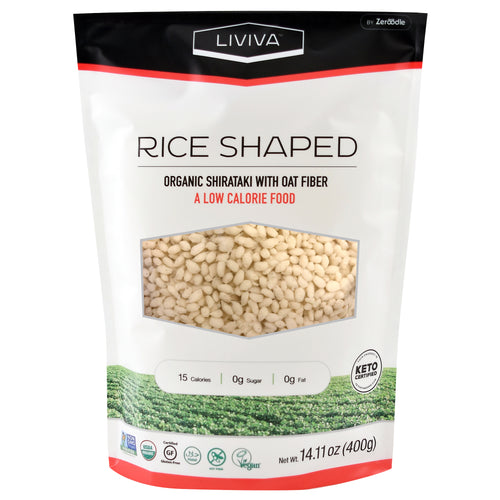 Organic Rice Shaped Shirataki with Oat Fiber (Case of 6)